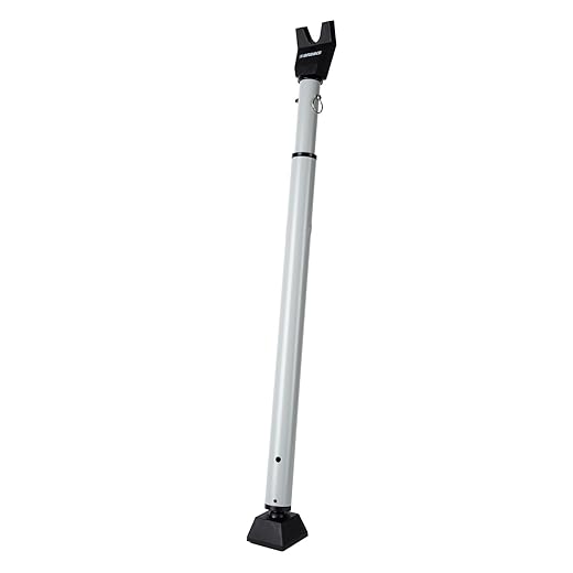 BRINKS 675-83001 Portable Door Security Bar, Silver - Security Door Stopper that Fits Most Standard Sliding and Hinged Doors