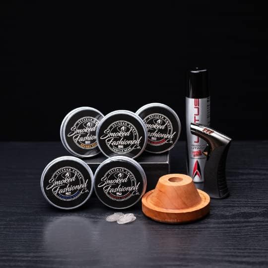 Miniatura 3 de VIP Bundle Kit de cóctel para ahumar con antorcha de sobremesa, cinco sabores de combustible de madera (vainilla, manzana, naranja, café, arce),