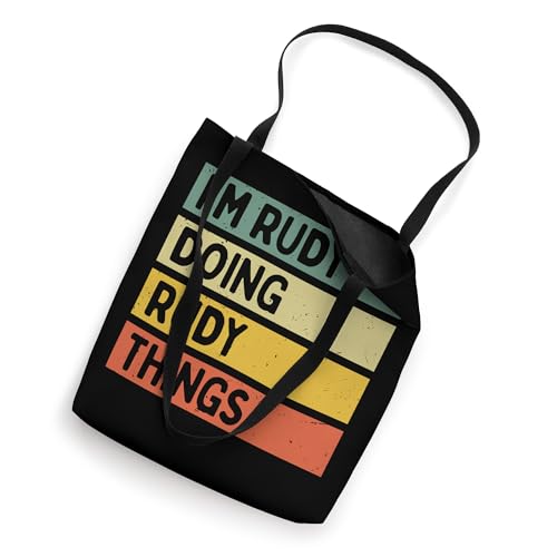Bolsa Tote con Frase Personalizada I'm Rudy Doing Rudy Things miniatura 2