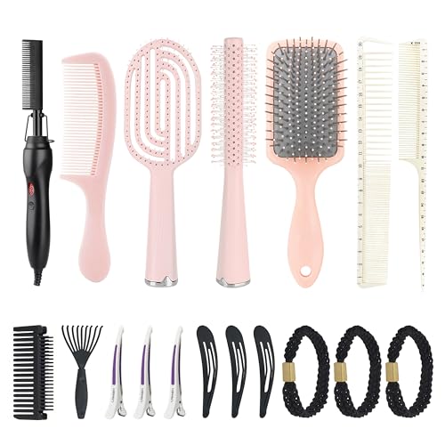 Kit de Cepillos y Peine Eléctrico para Cabello HOMFU miniatura 4