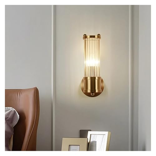 Lámpara de pared led blanca con casquillo E14 y cristales facetados 6