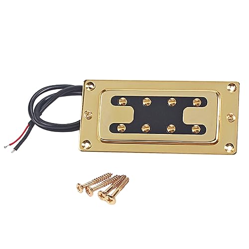JEWEDECO 4 ストリング エレキ ギター ピックアップ ゴールデン ピックアップ ハムバッカー ギター ベース
