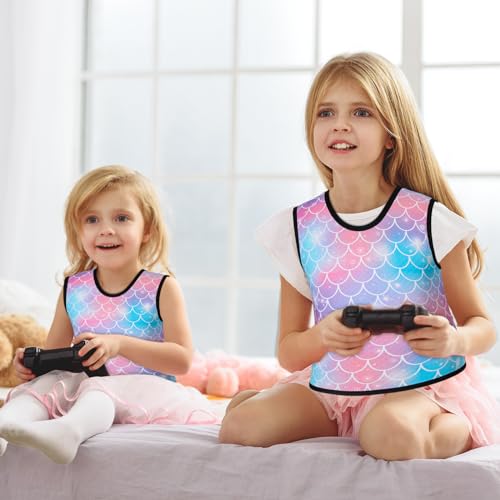 Image of Janmercy Kids Compression Vest Ages 2 to 9 Soft Adjustable Breathable Neoprene Comfort Vest for Boys Girls School Home Daily(Mermaid,Small)