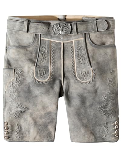 Stockerpoint Herren Lederhose Oliver I Größe 44-60 I Bequeme Trachtenhose...