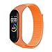 Nylonband für XMI MI Band 4 3 Austauschbares Armband MI Band4 Band3 Sport Armband atmungsaktives Armband für XMI Miband 3 4 1028 (Band Color : Papaya, Band Width : For MI Band 5)