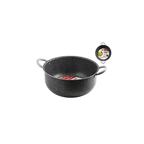 Marmite cocotte family stone 30cm grand faitout anti-adhésive