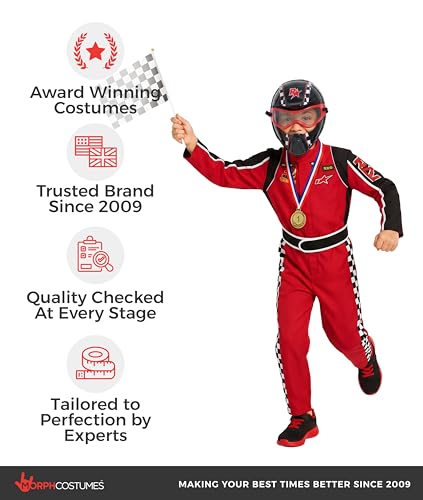Disfraz completo Morph Race Car Driver para niños 3-4 años miniatura 5