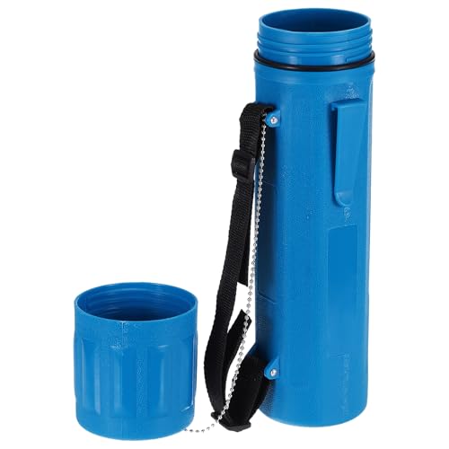 sourcing map Tube de rangement pour tige de soudage - 35,6 cm - En tungstène - Étanche - Capacité de 4,5 kg - Avec sangle - Bleu clair
