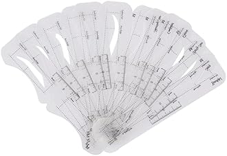 12 Pcs Reusable Eyebrow Stencil, Eyebrow Template with Elastic Band for Beginners (eyebrow distance 2.5cm)