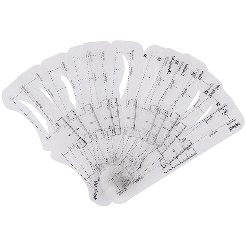 12 Pcs Reusable Eyebrow Stencil, Eyebrow Template with Elastic Band for Beginners (eyebrow distance 2.5cm)