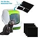 Aetherize Pet Sand Box Filter Active Charcoal for Cat Litter Air Freshener Can Be Cut to Fit Most Cat Sand Bowls 6 piezas Activated Charcoal Filter