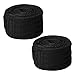 Sukisuki 1 par de vendas de boxeo para mano de boxeo, guantes de entrenamiento de 2,5 m (negro)