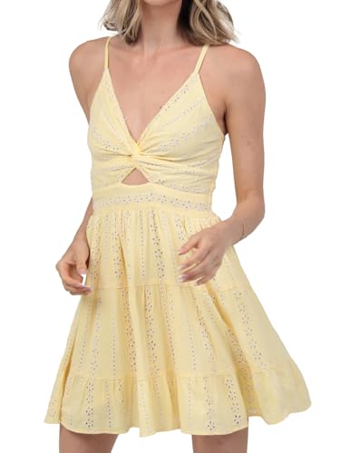 Image of Angie Women's Angie Women's Peekaboo Sundress with Tiered Skirt
