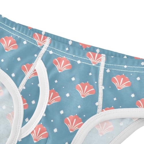 Boys' Exclusive Briefs Toddler Underwear 95% Combed Cotton Boxerbriefs 2T Shells Stars Pattern4