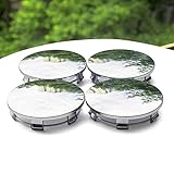 Rhinotuning 4X 68mm Nabendeckel OD 68mm ID 62mm Radnabenabdeckung Radnabendeckel Chrom
