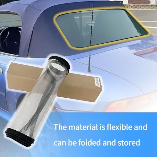 163701403782,54318401027 Plastic Rear Window Fits for BMW Z3 1996 1997 1998 1999 2000 2001 2002 Rear Plastic Zip Out Window,Transparent Fold by Generic - Image 6