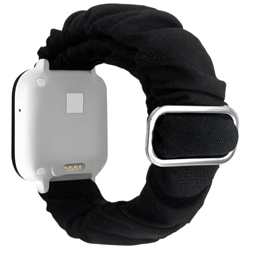 Khxriypha Scrunchie Band Compatible with Gizmo Watch 3/2/1，Gabb Watch 3/2/1,SyncUP Kids Watch Band Replacement，Adjustable Stretchy Fabric Cute Strap 20mm Solo Loop Bands for Boys & Girls,Kid's Size