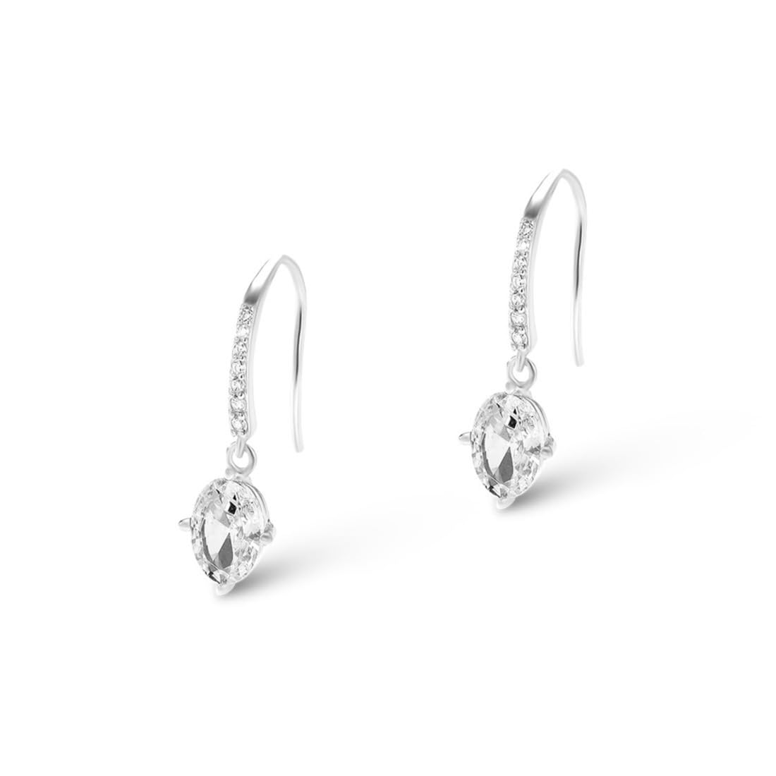 Treva 925 Sterling Silver Fish Hook Crystal Drops | Silver Earrings For Women | Gifts for Women & Girls | With Certificate of Authenticity and 925 Stamp (B0CPJ3FDP1) Amazon Price History, Amazon Price Tracker