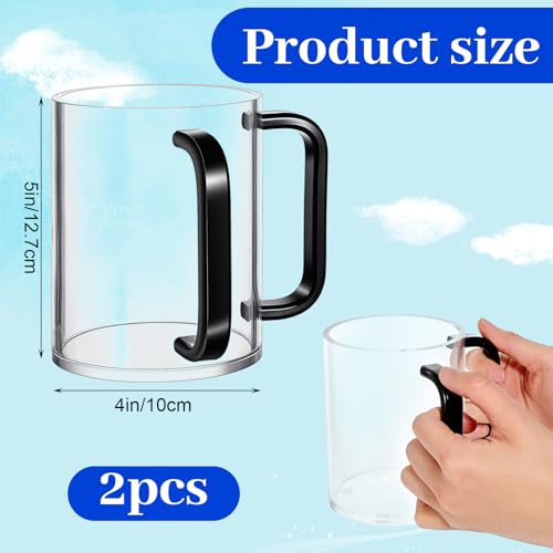 Set de 2 Vasos para Lavado de Manos Acrílico Transparente 5" miniatura 2