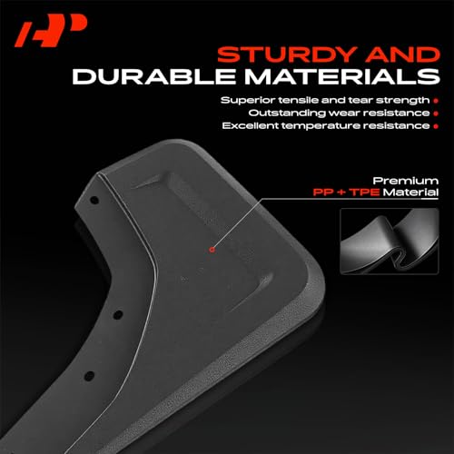 Image of A-Premium Mud Flaps Compatible with Ram | for Ram 1500 2021-2023, No Drilling Required Mud Guards with Hardware Accessories, Set of 4 Front and Rear(TRX Model Only)