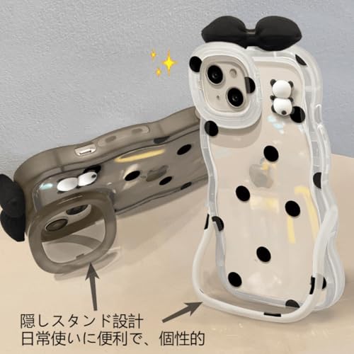 iPhone 16 用 ケース 隠しブラケット 波型の外観可愛い TPU材質 アイフォン16 ケース 軽量 保護ケース