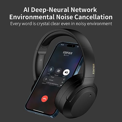 Image of Edifier W820NB Plus Over-Ear Active Noise Cancelling Headphones, Clear Calls with Deep Noise Reduction,Bluetooth Headphones with LDAC for Hi Res Wireless Audio Comfortable Fit,Bluetooth 5.2