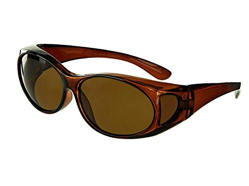 Image of LensCovers Polarized Wraparound Sunglasses | Wear Over Sunglasses | Fitover for Glasses