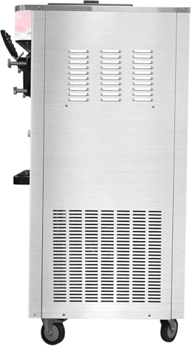 Speiseeisbereiter Stehende Kommerzielle Softeismaschine Eismaschine, 1400 W, 3-Geschmacksrichtungen, 2 x 6L Trichter, 2 x 1,5 L Zylinder, für Restaurantbars – Bild 5