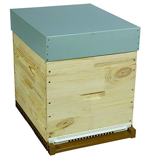 Beehive Dadant 10 Frames Complete Frog & Roof Frames Sheet Metal Pribois