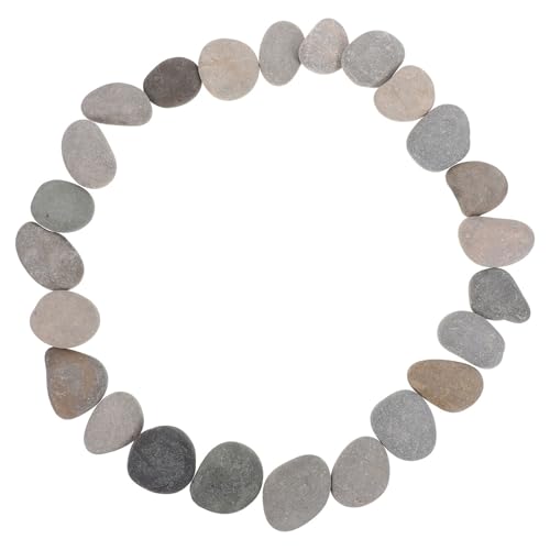 Galets de rivière naturels gris 3-5 cm Yardenfun | 24 pierres lisses pour loisirs créatifs