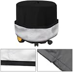 Black Cover for Shop Vac, 24''D x 26.5''H Wet and Dry Shop Vacuum Cleaners Dust Cover Protection for 12-16 Gallon Shop Wet Dry Vacuums