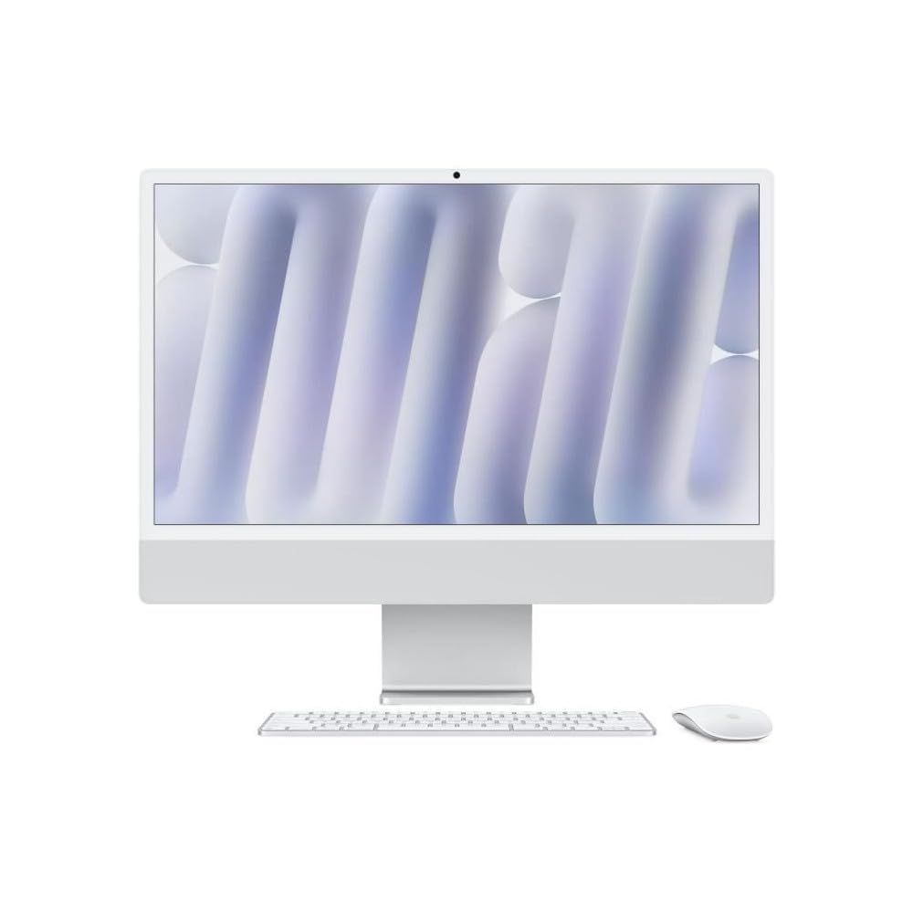 Apple iMac komputer stacjonarny typu wszystko w jednym z chipem M4, 10-rdzeniowym procesorem i 10-rdzeniowym GPU: 24-calowy wyświetlacz Retina, 16 GB ujednoliconej pamięci, 512 GB pamięci SSD, zielony