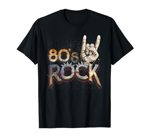 Rock de los 80, Hand Rock Band, Rock n Roll, Música, Halloween Camiseta