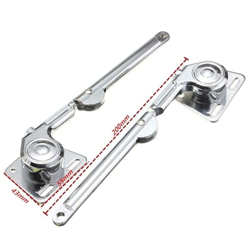 Charnière à fermeture douce pour placard et support de couvercle relevable x2 - 3