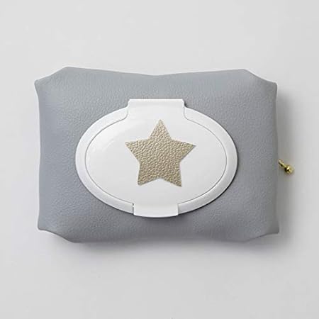 Amazon Co Jp おしりふきポーチ おしりふきケース ウエットティッシュケース 日本製 ポーチ おしりふき ふた 合皮 ベビー お出かけ M便 1 2 スノーグレー 星 大サイズ ドラッグストア