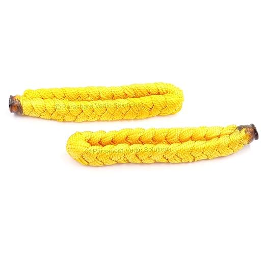 Ahen Unisex Adult Beauty Bagalamlukhi Kavach/Baglamukhi Raksha Kavach/Baglamukhi Raksha Sutra/Yellow Thread Kavach Bracelet - Set Of 2 (B0BGLF6XPJ) Amazon Price History, Amazon Price Tracker