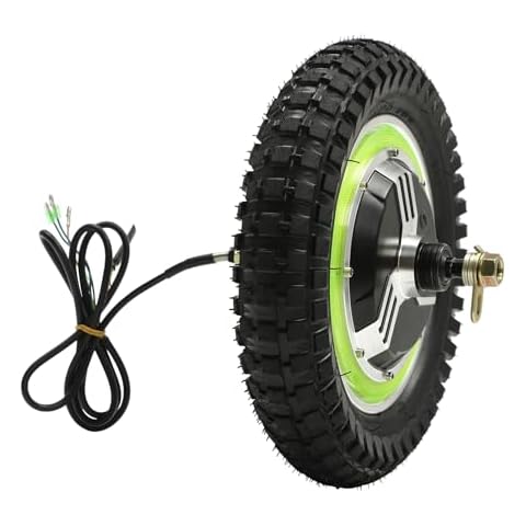 LIAPDG 350W Brushless Gearless Motor, 24V Electric Wheel Electric Scooter Front Wheel Hub for 10-14" Folding Electric Cars, Electric Motorcycles Load-Bearing 176-220Lbs 600Rpm 16n.M about 9.3~18.63mph Cover