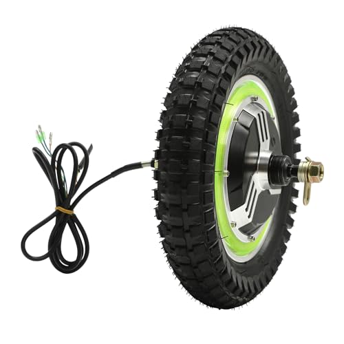 LIAPDG 350W Brushless Gearless Motor, 24V Electric Wheel Electric Scooter Front Wheel Hub for 10-14