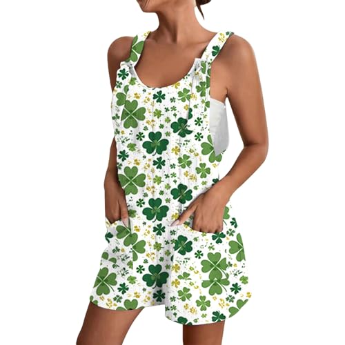 Combinaison d'été décontractée sans manches à imprimé floral pour femme active en voyage