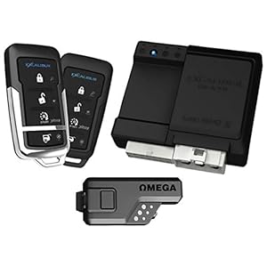 Excalibur RS370 1-Way Paging Remote Start/Keyless Entry/Vehicle Security System (with 4 Button Remote and Sidekick Remote), 1 Pack