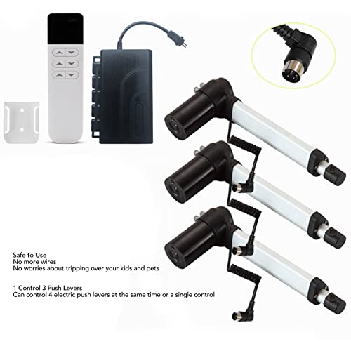 Image of Gavigain Manual Recliner Furniture Remote Control, 1-for-3 Motors, Electric Lift & Recliner Chair Controller, Black, Plastic, Remote Control Adjustment, Reclining Wireless Controller