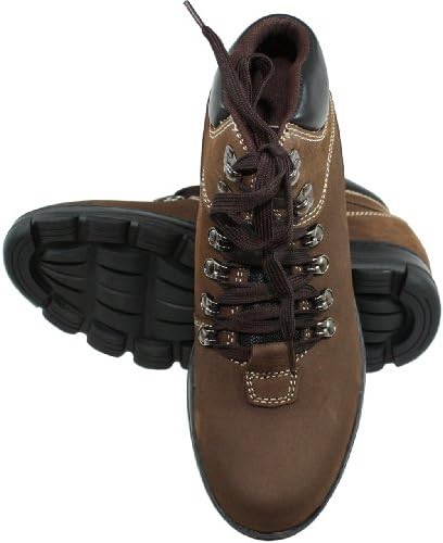 Calden Men's Invisible Height Increasing Elevator Shoes - Nubuck Khaki Brown Leather Lace-up Casual Work Boots - 3 Inches Taller - K228112 - Size 11 D(M) US | Image 3