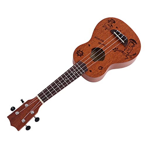 Ukuleles, Ukulele Wood Color Design acoustique facile à jouer pour les enfants débutants(U21M) - Les Beatles, Paul McCartney, John Lennon, RIngo Starr, George Harrison Ukuleles, Ukulele Wood Color Design acoustique facile à jouer pour les enfants débutants(U21M)