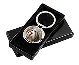 bearded collie welpen bilder Eleganter Schlüsselanhänger aus Metal in Geschenksverpackung.