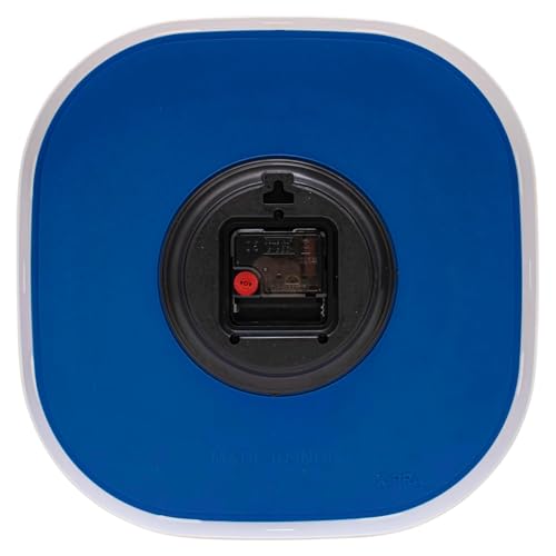 Image of TEKCOOL Plastic Analogue Wall Clock 12 inch Silent Quartz Decorative Wall Clock Non-Ticking Classic Clock Battery Operated Round Easy to Read for Room /Home /Kitchen /Bedroom /Office /School.Blue-