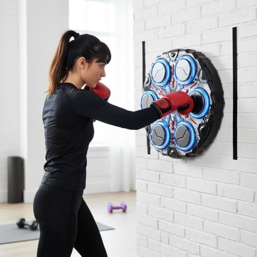Machine d'entraînement de boxe électronique à 9 modes avec hauteur réglable - 4