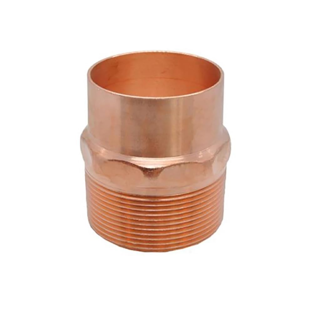 1/4" 3/8" 1/2" 3/4" 1" -4" Male to Solder Cup Connector Copper End Feed Coupling Plumbing Fitting Coupler for Air Condition(ID 12mm to 3I8 Inch) Brass Hose