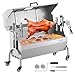 Produktbild VEVOR Lammgrill, Spanferkelgrill, Spießbratengrill, 90 kg BBQ-Holzkohle-Spießgrill für ganzes Schwein, Lamm, Ziege, elektrischer 52-W-Motor, Edelstahl-Drehspießröster mit feststellbaren Rädern