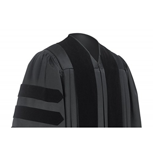 Gradwear Black Pastor/Clergy Robe – Deluxe Fluted Fabric Clergy Robes For Pa.4