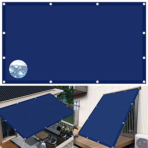 Filet d'ombrage rectangle extérieur imperméable contre le vent 2x7m - 2